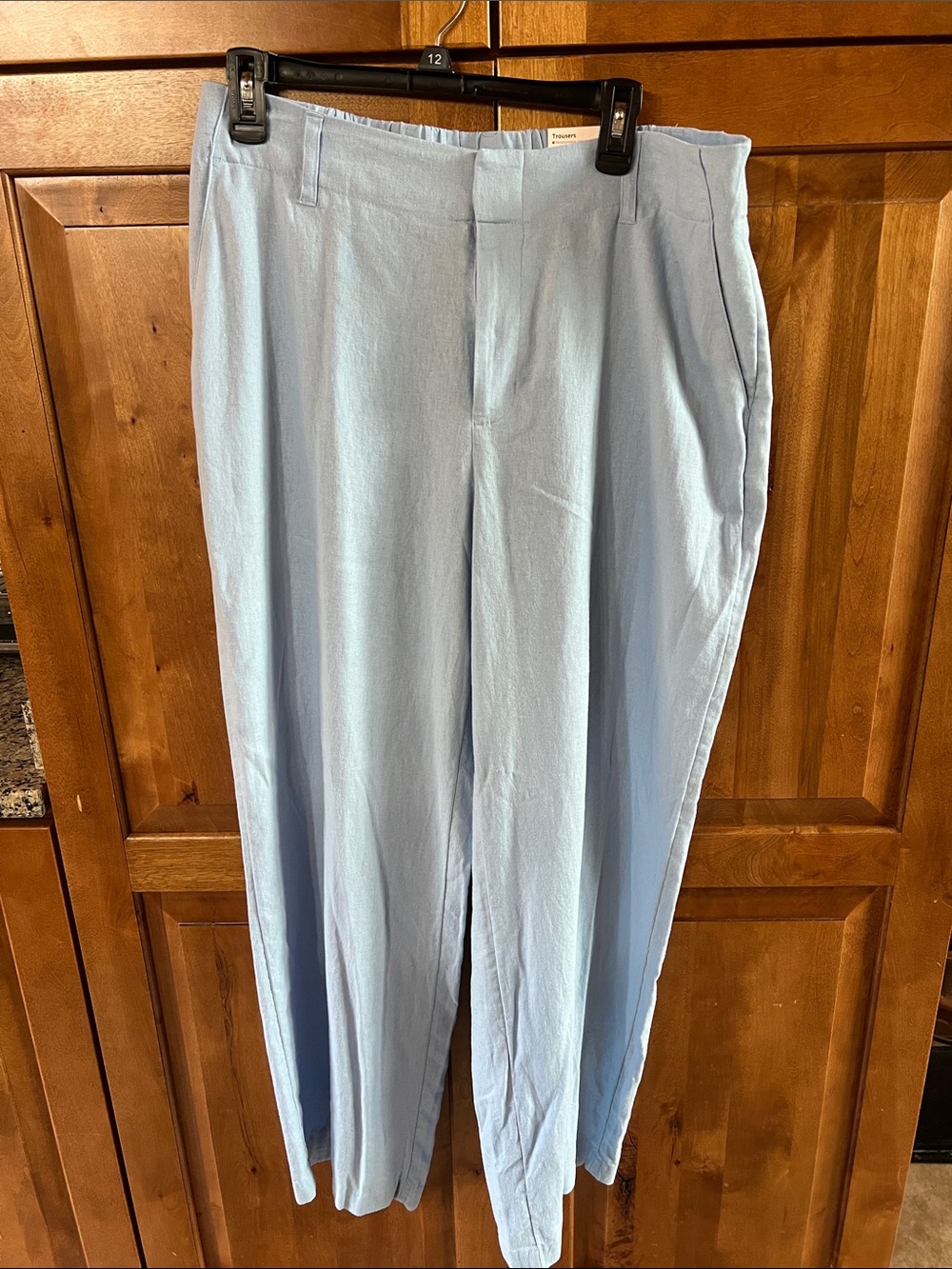LC Lauren Conrad Light Blue Women's Trousers - Straight Leg